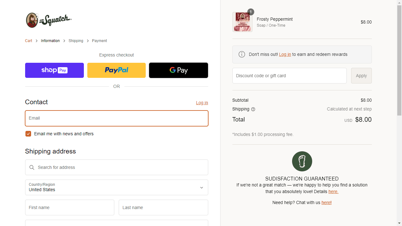 How to apply Dr. Squatch coupon code